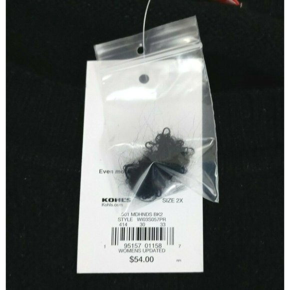 NWT EVRI Black & Teal  Lightweight Sweater Plus Size 4XL - Picture 6 of 6